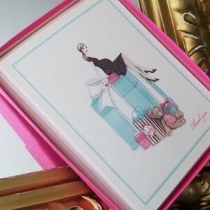 ❗Tiffany Box and Henri Bendel Shopping Bag Thank You Baby Shower Cards Set❗